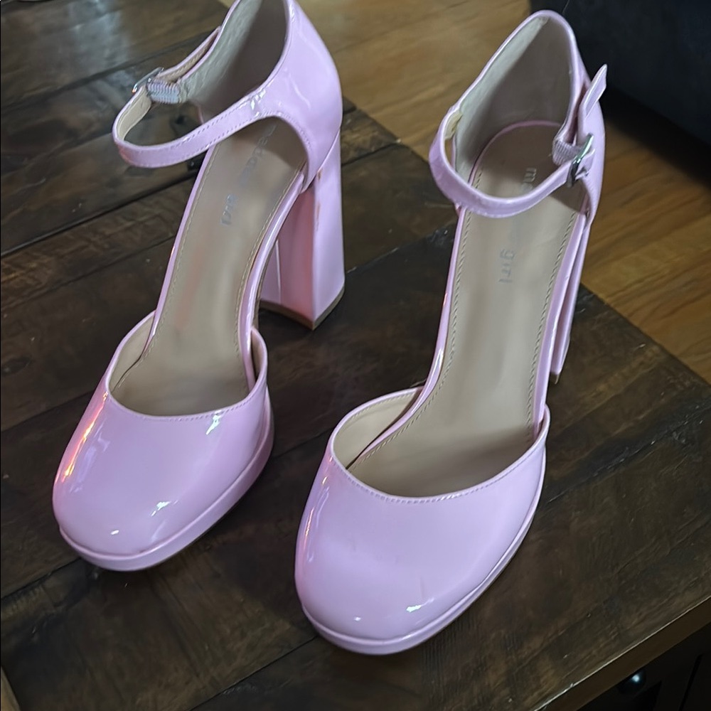 Steve Madden Pink Heels Classic Patent